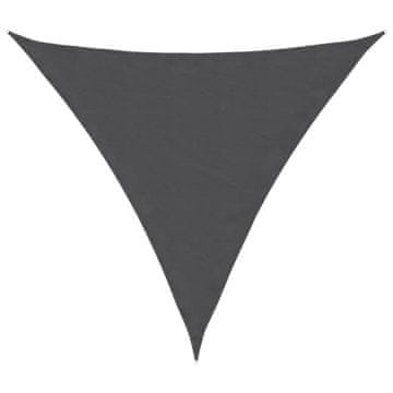 Vidaxl Senčno jadro oksford blago trikotno 4,5x4,5x4,5 m antracitno