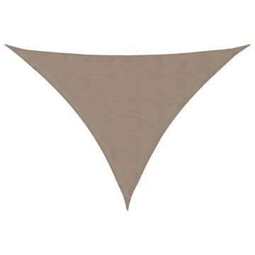 Vidaxl Senčno jadro oksford blago trikotno 5x5x6 m taupe