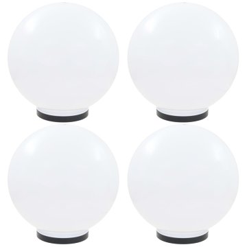 Vidaxl LED okrogle svetilke 4 kosi krogle 40 cm PMMA