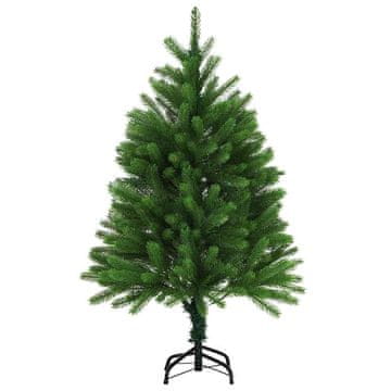 Vidaxl Umetna novoletna jelka z realističnimi iglicami 120 cm zelena
