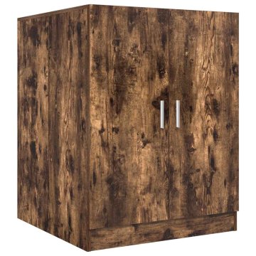 Vidaxl Omara za pralni stroj dimljeni hrast 71x71,5x91,5 cm