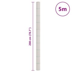 Vidaxl Membrana za plevel bela 2x5 m PP