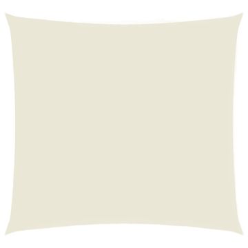 Vidaxl Senčno jadro oksford blago kvadratno 5x5 m krem
