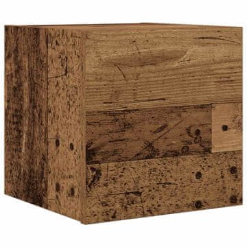 Vidaxl Stenska TV omarica starinski les 30,5x30x30 cm