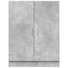 Vidaxl Omara za pralni stroj betonsko siva 71x71,5x91,5 cm