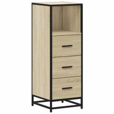 Vidaxl Kopalniška omarica sonoma hrast 35x37,5x100 cm inženirski les