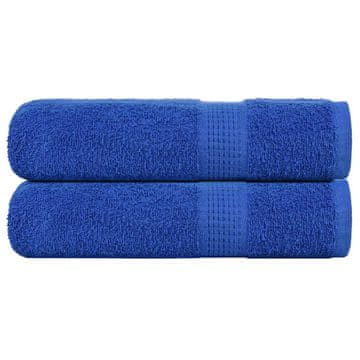 Vidaxl vidaXL Brisače za roke, 2 kosa, modre, 50 x 100 cm, 100 % bombaž