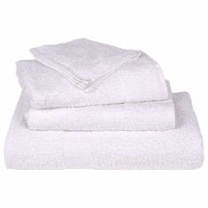 Vidaxl Brisače za savno 4 kos bela 80x200 cm 360 g/m² 100% bombaž