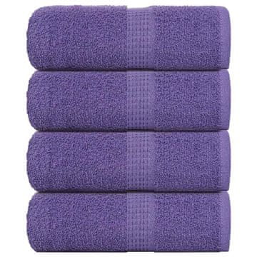 Vidaxl vidaXL Milne brisače 4 kosi vijolične 30 x 30 cm 360 g/m² 100 % bombaž