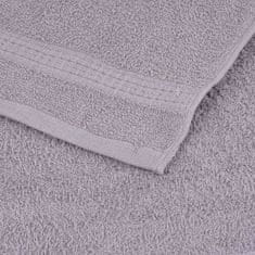 Vidaxl Brisače za savno 4 kos siva 80x200 cm 360 g/m² 100% bombaž