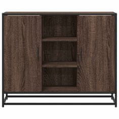 Vidaxl Komoda rjav hrast 92x35x76 cm inženirski les