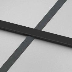 Vidaxl Drsna vrata z opremo 90x205 cm kaljeno steklo in aluminij