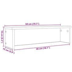 Vidaxl Kitchen Racks Stackable 2 pcs siva sonoma50x15x16 cm