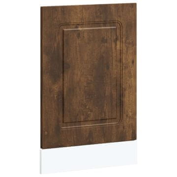 Vidaxl Plošča za pomivalni stroj Kalmar dimljen hrast 45x1,5x57 cm