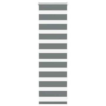 shumee vidaXL Zebra Blind Dark Grey 40x100 cm Širina tkanine 35,9cm Poliester
