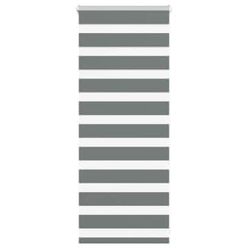 shumee vidaXL Zebra senčilo temno sivo 65x100 cm tkanina širina 60,9 cm