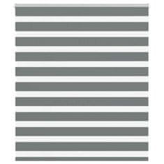 shumee vidaXL Zebra senčilo temno sivo 135x150 cm tkanina širina 130,9 cm