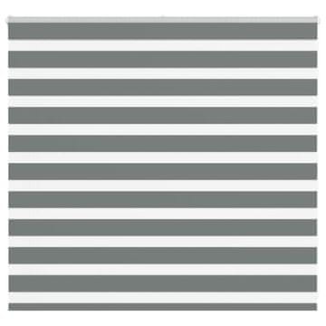 shumee vidaXL Zebra senčilo temno sivo 155x100 cm tkanina širina 150,9 cm