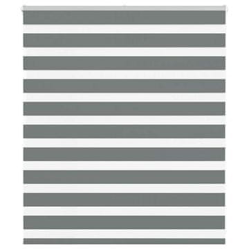 shumee vidaXL Zebra senčilo temno sivo 120x100 cm tkanina širina 115,9 cm