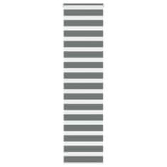 shumee vidaXL Zebra senčilo temno sivo 70x200 cm tkanina širina 65,9 cm