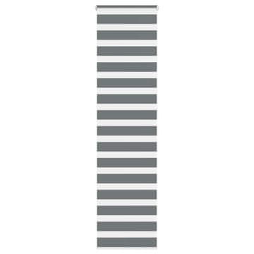 shumee vidaXL Zebra senčilo temno sivo 65x230 cm tkanina širina 60,9 cm