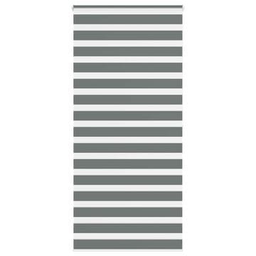 shumee vidaXL Zebra senčilo temno sivo 110x200 cm tkanina širina 105,9 cm