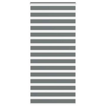 shumee vidaXL Zebra senčilo temno sivo 95x230 cm tkanina širina 90,9 cm