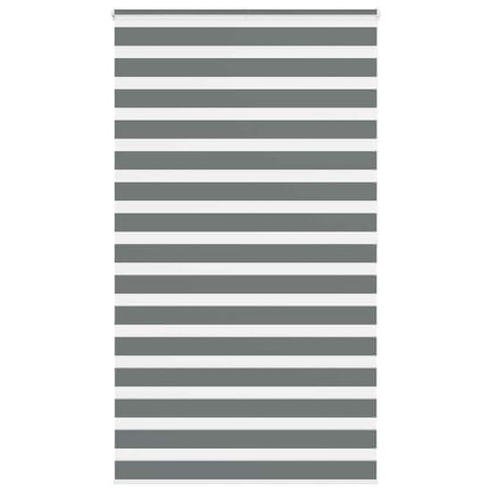 shumee vidaXL Zebra senčilo temno sivo 130x200 cm tkanina širina 125,9 cm