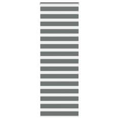 shumee vidaXL Zebra senčilo temno sivo 85x200 cm tkanina širina 80,9 cm