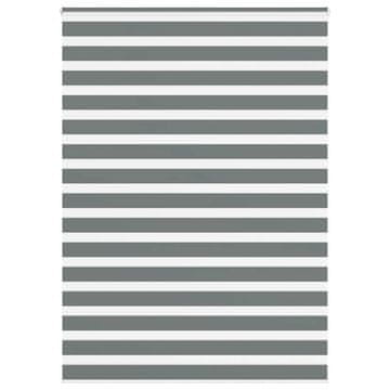 shumee vidaXL Zebra senčilo temno sivo 155x200 cm tkanina širina 150,9 cm