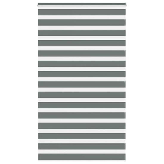 shumee vidaXL Zebra senčilo temno sivo 120x200 cm tkanina širina 115,9 cm