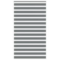 shumee vidaXL Zebra senčilo temno sivo 130x230 cm tkanina širina 125,9 cm