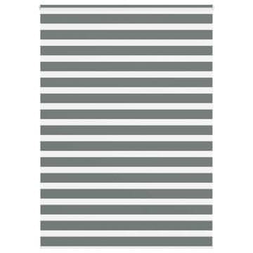 shumee vidaXL Zebra senčilo temno sivo 165x230 cm tkanina širina 160,9 cm