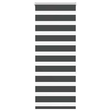 shumee idaXL Zebra senčilo črna 60x150 cm tkanina širina 55,9 cm poliester