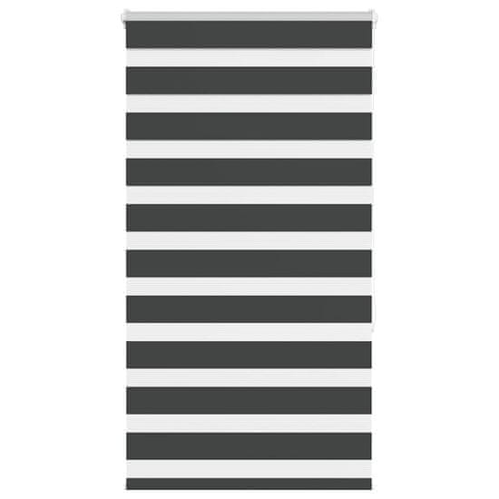 shumee idaXL Zebra senčilo črna 80x150 cm tkanina širina 75,9 cm poliester