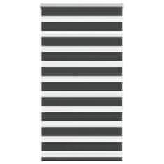 shumee idaXL Zebra senčilo črna 90x150 cm tkanina širina 85,9 cm poliester