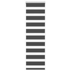 Vidaxl idaXL Zebra senčilo črna 50x150 cm tkanina širina 45,9 cm poliester