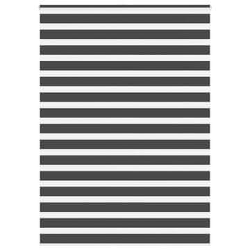 shumee vidaXL Zebra senčilo črna 165x230 cm tkanina širina 160,9cm poliester