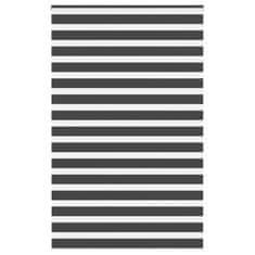 Vidaxl idaXL Zebra senčilo črna 150x200 cm tkanina širina 145,9 cm poliester