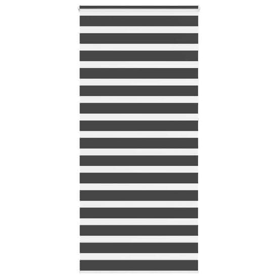 shumee idaXL Zebra senčilo črna 95x230 cm tkanina širina 90,9 cm poliester