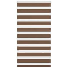 shumee vidaXL Zebra senčilo rjave 75x150 cm tkanina širina 70,9cm poliester