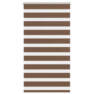 shumee vidaXL Zebra senčilo rjave 85x150 cm tkanina širina 80,9cm poliester