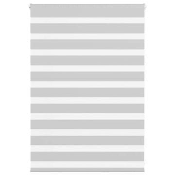 shumee vidaXL Zebra senčilo svetlo sivo 115x100 cm tkanina širina 110,9 cm