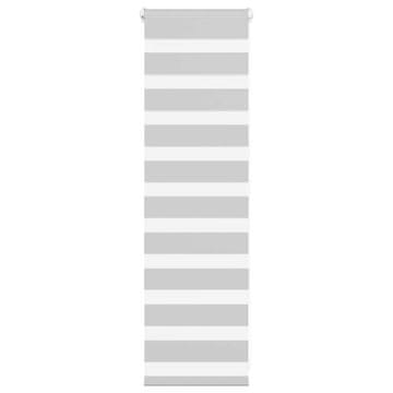 shumee vidaXL Zebra senčilo svetlo sivo 40x100 cm tkanina širina 35,9 cm