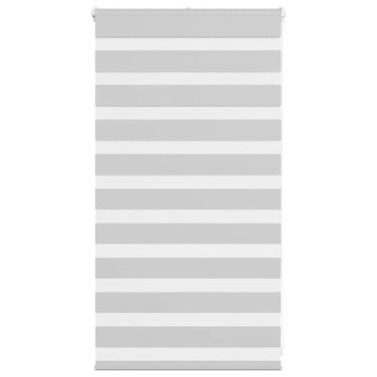 shumee vidaXL Zebra senčilo svetlo sivo 75x100 cm tkanina širina 70,9 cm