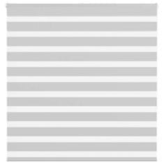 shumee vidaXL Zebra senčilo svetlo sivo 150x150 cm tkanina širina 145,9 cm
