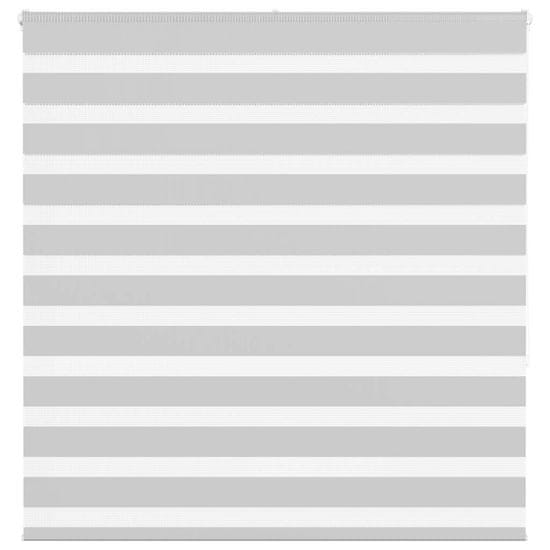 shumee vidaXL Zebra senčilo svetlo sivo 150x150 cm tkanina širina 145,9 cm