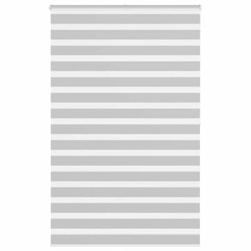 shumee vidaXL Zebra senčilo svetlo sivo 140x200 cm tkanina širina 135,9 cm