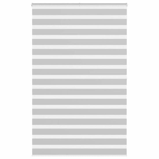 shumee vidaXL Zebra senčilo svetlo sivo 140x200 cm tkanina širina 135,9 cm