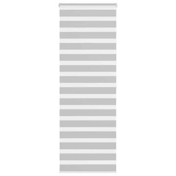 shumee vidaXL Zebra senčilo svetlo sivo 75x200 cm tkanina širina 70,9 cm